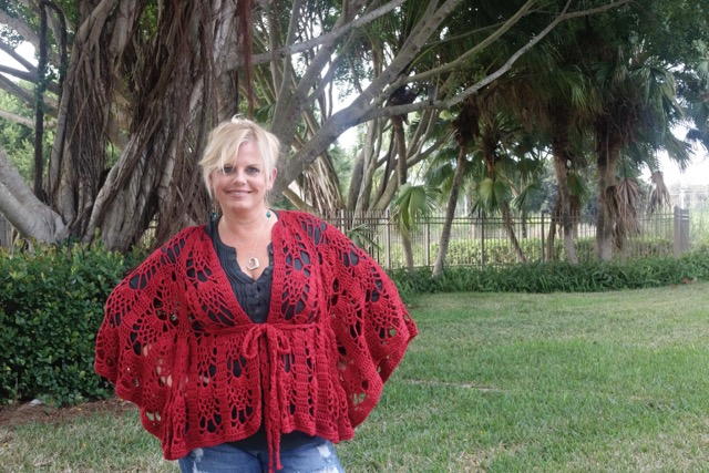 Brave Vinga Belted Crochet Cape