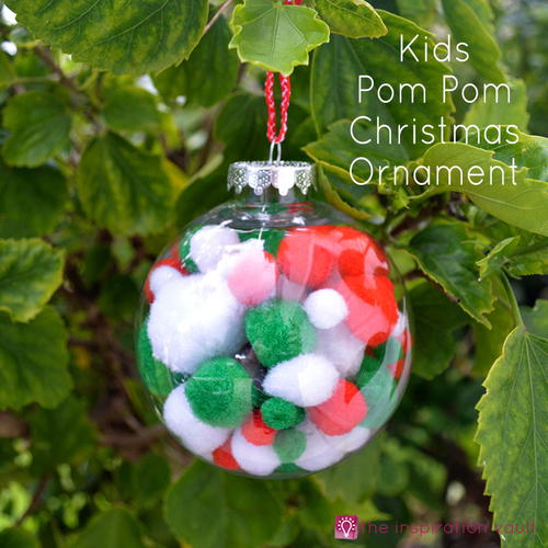 Kids Pom Pom Christmas Ornament