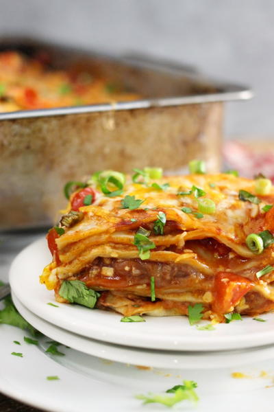 Deep Dish Mexican Pizza Bake