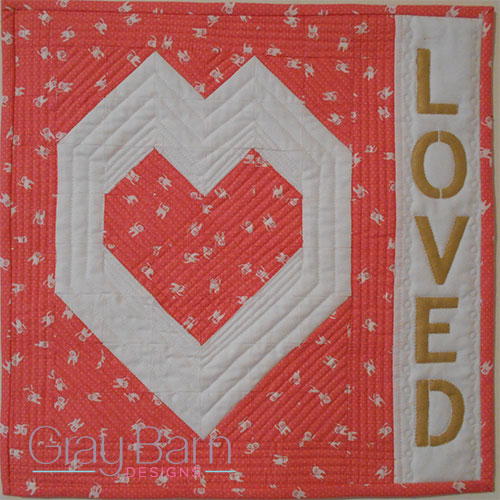 Loved Mini Quilt Pattern