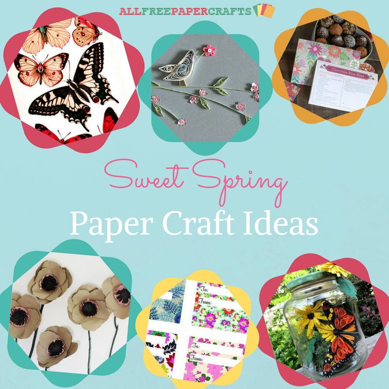26 Sweet Spring Paper Craft Ideas | AllFreePaperCrafts.com