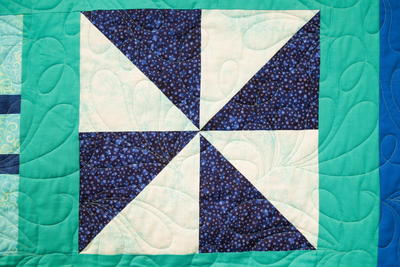 Half Square Triangle Quilt Block Pattern