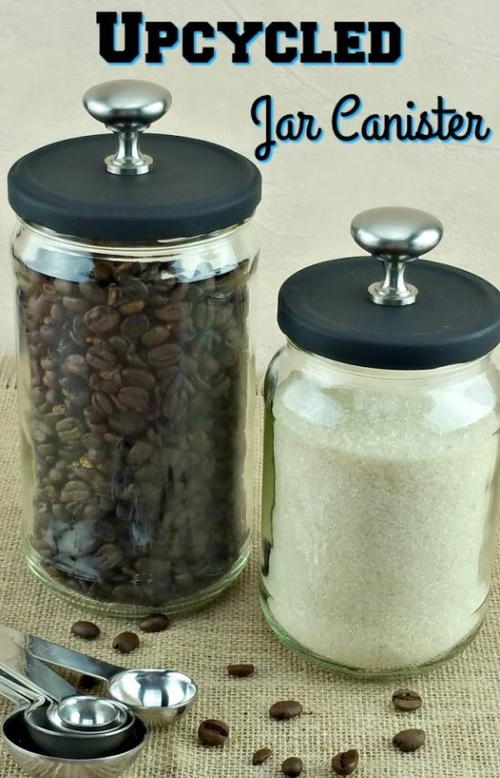 Super Easy Upcycled DIY Canister