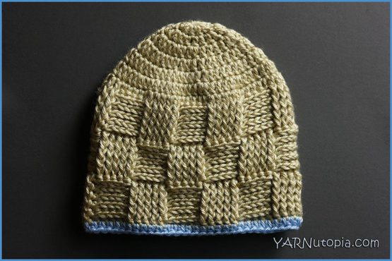 Adorable Basket Weave Baby Hat