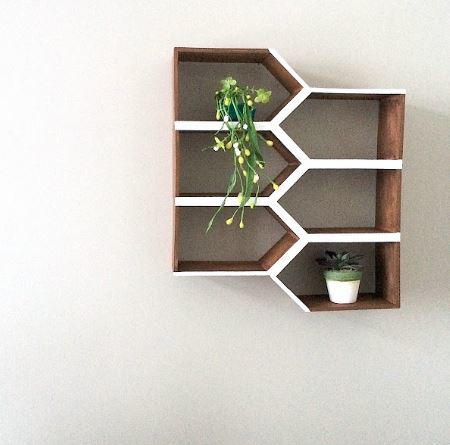 Unique Geometric DIY Shelf Project