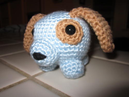 Roly Dog Crochet Baby Toy