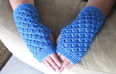 Super Soft Angel Stitch Fingerless Gloves