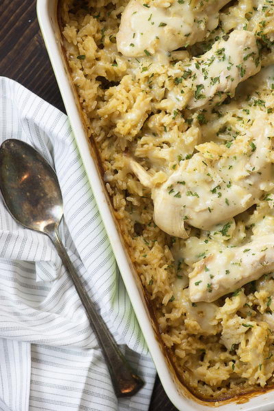 French Onion Chicken and Rice Casserole