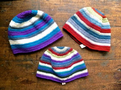 Striped Grandpa Beanie Hat