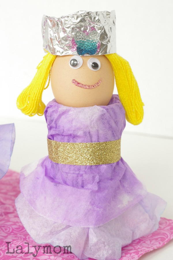 Coffee Filter Easter Egg Princess Craft