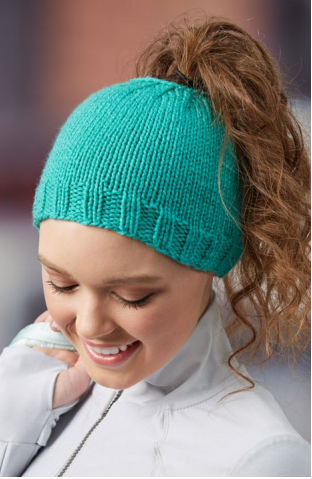 Trendy Knit Bun Hat