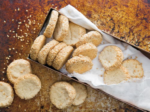 Tahini Shortbread Cookies