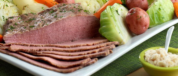 Traditional Irish Corned Beef and Cabbage