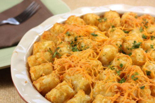 Meatloaf Tater Tot Casserole