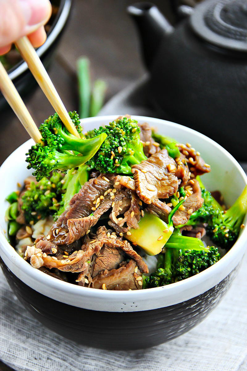 Chinese Restaurant Style Beef and Broccoli Recipe | AllFreeCopycatRecipes.com