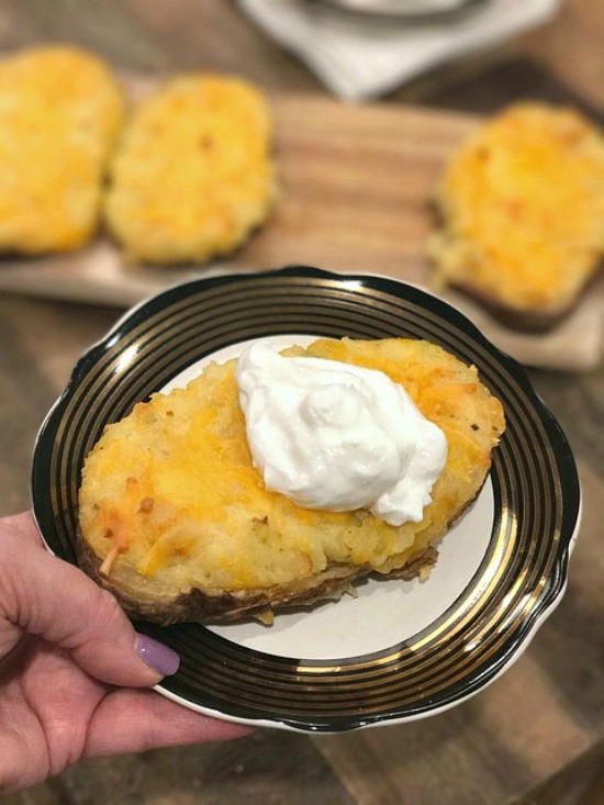 Twice Baked Potatoes | AllFreeCopycatRecipes.com