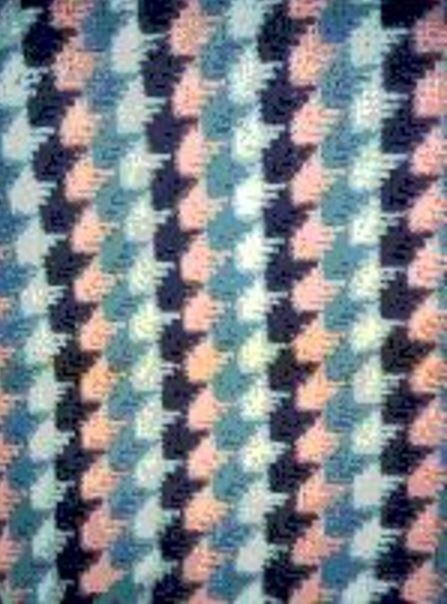 Vintage Narrow Steps Stitch Afghan