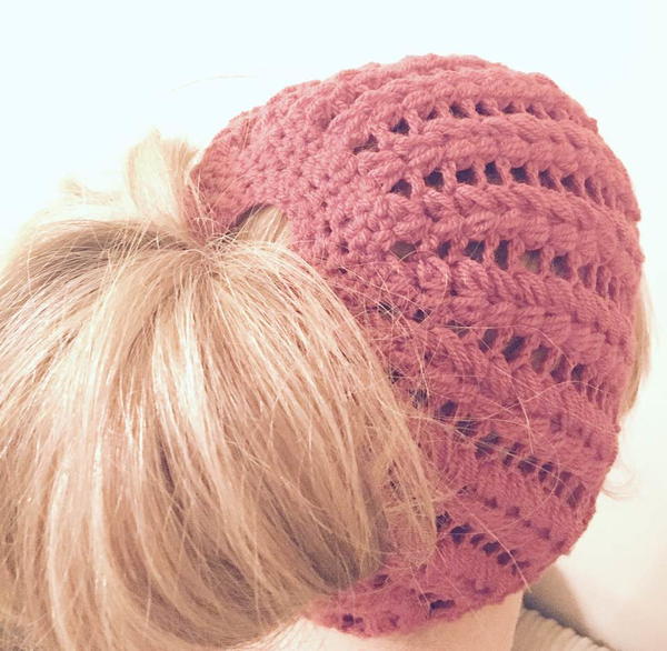 Messy Bun Beanie