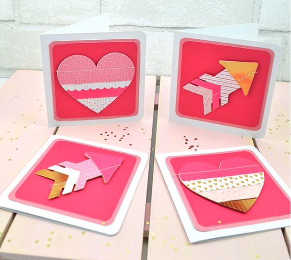 3D Sticker Mini Valentines Day Cards