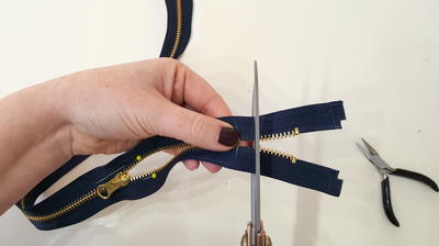 How to Shorten a Metal Zip