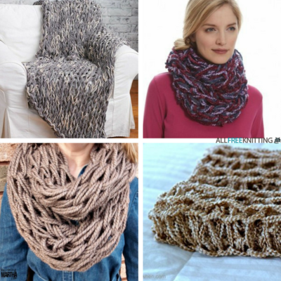 17 Easy Arm Knitting Patterns AllFreeKnitting.com