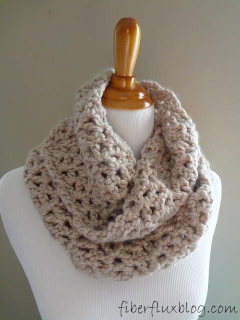 Classic Crochet Infinity Scarf