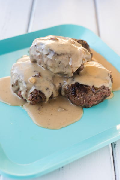 Fork Tender Burgers and Gravy