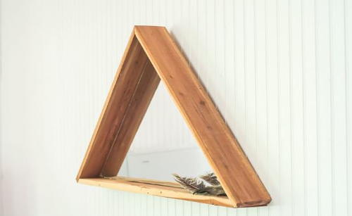 Simple Triangle DIY Framed Mirror