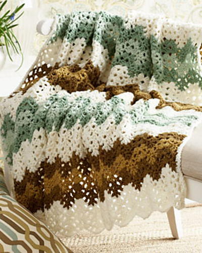 Bernat Blanket Afghan Pattern, Mint Choco Chip Blanket - Crochet Dreamz