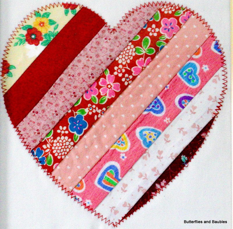 Scrap Fabric Heart