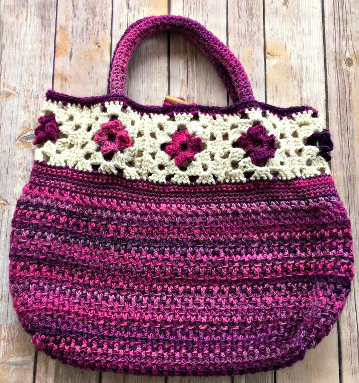 Cute Crochet Book Bag