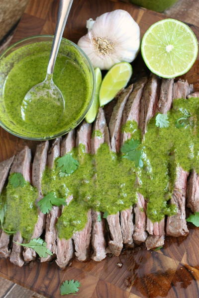 Chimichurri Grilled Skirt Steak