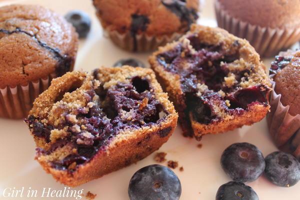Gluten & Sugar Free Blueberry Muffins