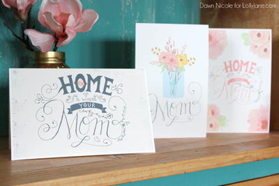 Printable Hand-Lettered Mother's Day Card