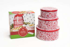 3pc Nested Christmas Cookie Gift Tins Giveaway
