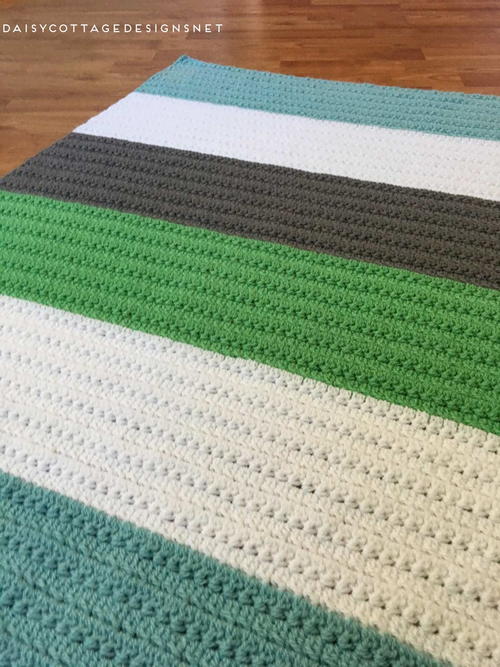 Color Block Blanket Crochet Pattern