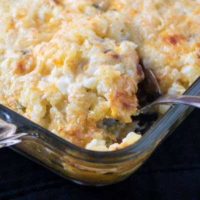 Baked Cheddar Hash Brown Casserole