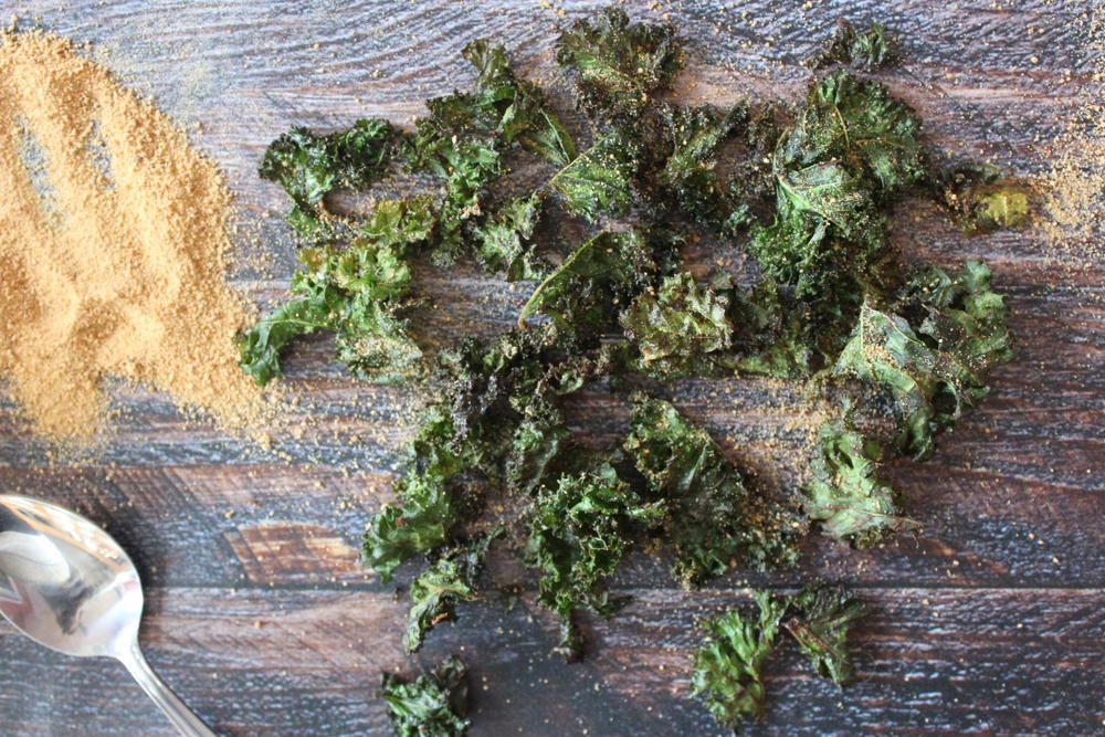 Cinnamon "Sugar" Kale Chips