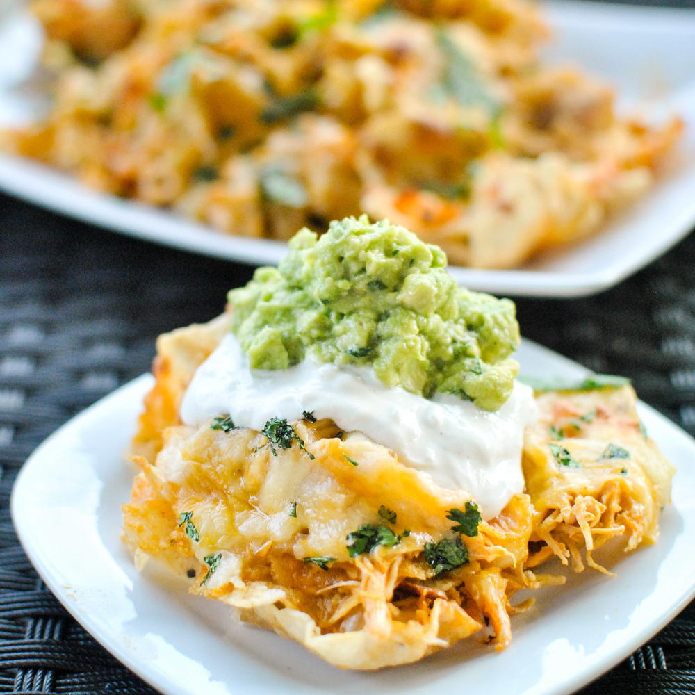 Chicken Nachos With White Cheese Sauce Recipe Slow Cooker Buffalo Chicken Nachos | AllFreeSlowCookerRecipes.com