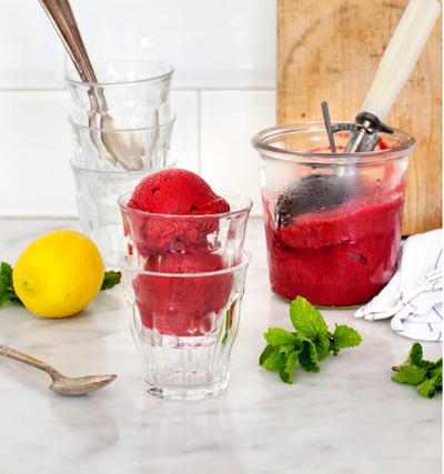 Tart Cherry and Mint Sorbet Recipe