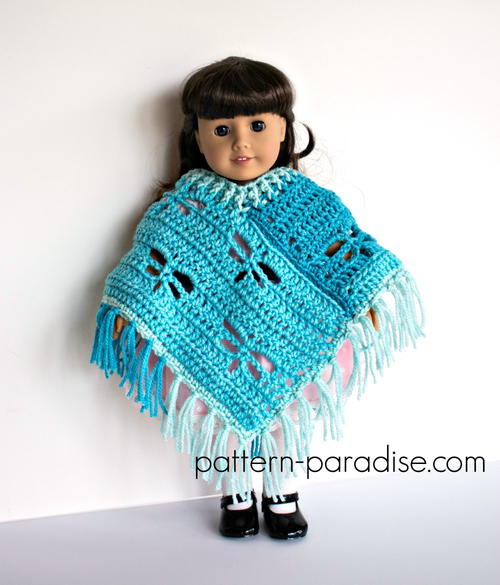 Dragonfy Poncho for 18" Dolls