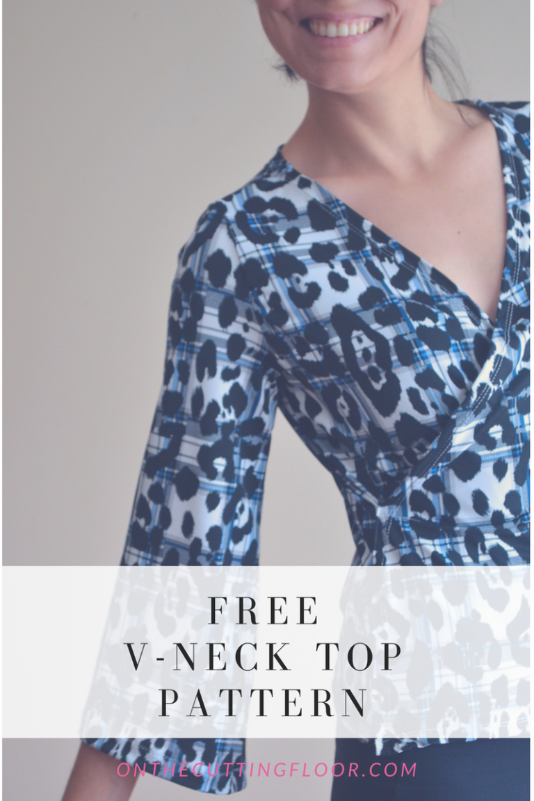V-Neck Top Free Sewing Pattern | AllFreeSewing.com