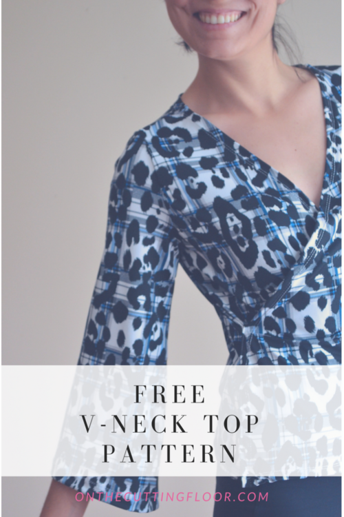 V-Neck Top Free Sewing Pattern