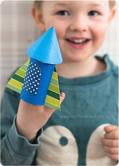 Cool Toilet Roll Rocket Craft