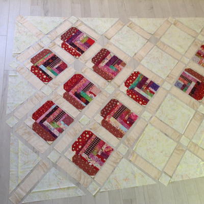 Improvised Heart Quilt Layout and Cutting Tutorial