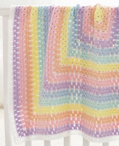 Done in a Weekend Quick Free Crochet Baby Blanket Pattern » Make