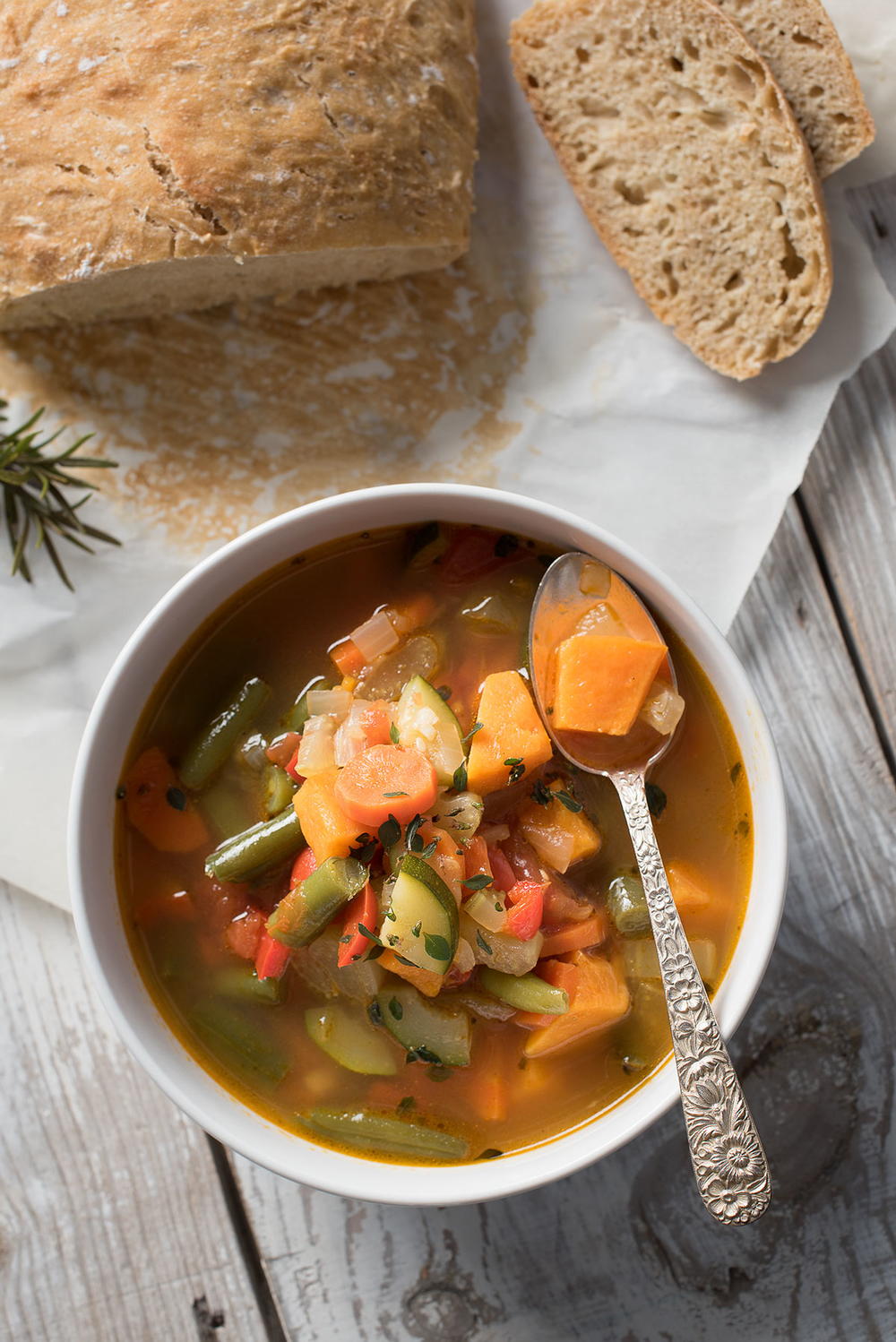 Spicy Vegetable Soup with Old Bay | FaveHealthyRecipes.com