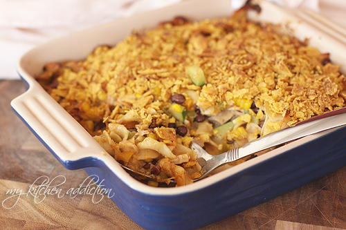 Southwest Chicken Noodle Casserole