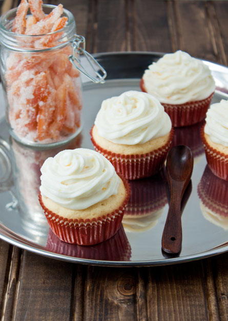 Ricotta Pound Cake Cupcakes with Whipped Ricotta Frosting