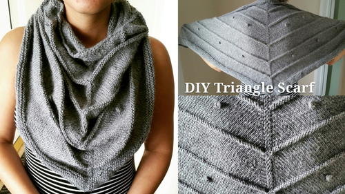 How to Knit a Triangle Scarf